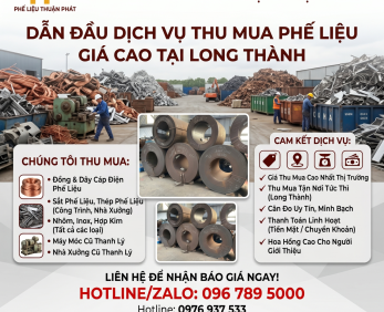 Thu Mua Phế Liệu Tại Long Thành Giá Cao - Tận Nơi, Cân Đo Uy Tín