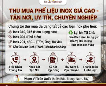 Thu Mua Phế Liệu Inox Giá Cao - Thu Mua Tận Nơi, Uy Tín