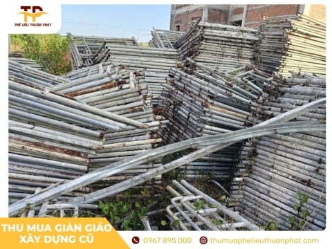 Thu mua giàn giáo, coppha xây dựng cũ tại công trình TP HCM