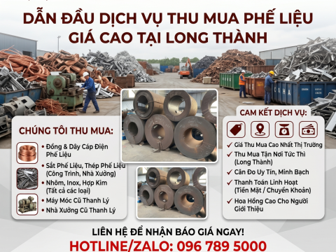 Thu Mua Phế Liệu Tại Long Thành Giá Cao - Tận Nơi, Cân Đo Uy Tín